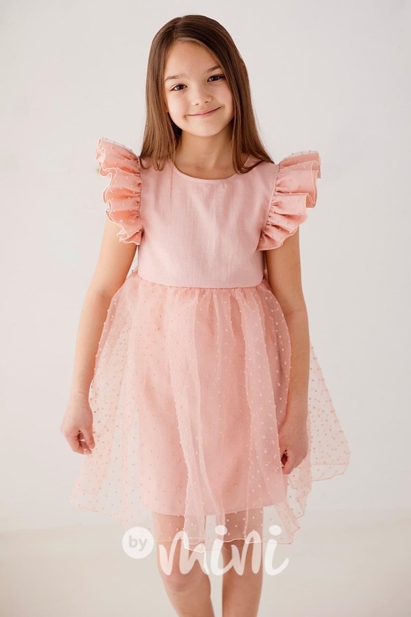 Slavnostní dětské šaty růžové *Lily Grey*