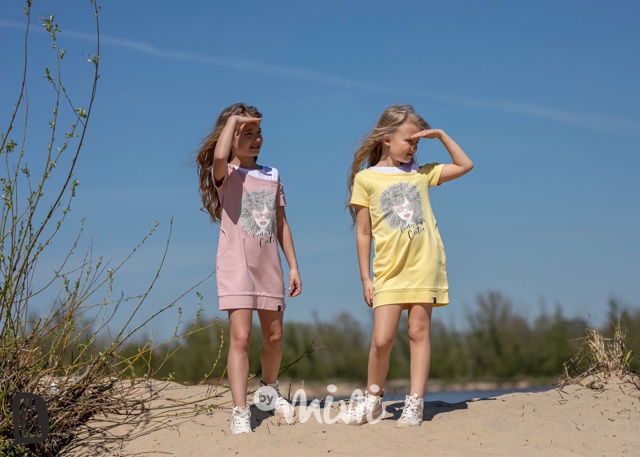 Mikinová tunika CUTIE pink *AFK*