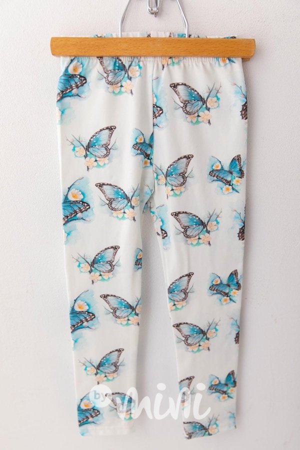 Tyrkys butterfly soft cotton legíny *Lily Grey*