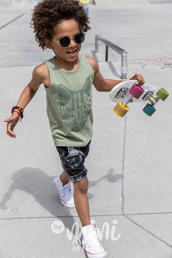 Acid wash soft jeans kraťasy klokanka black  *MashMnie*