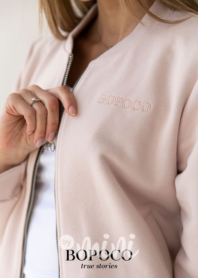 Růžová loungewear mikina