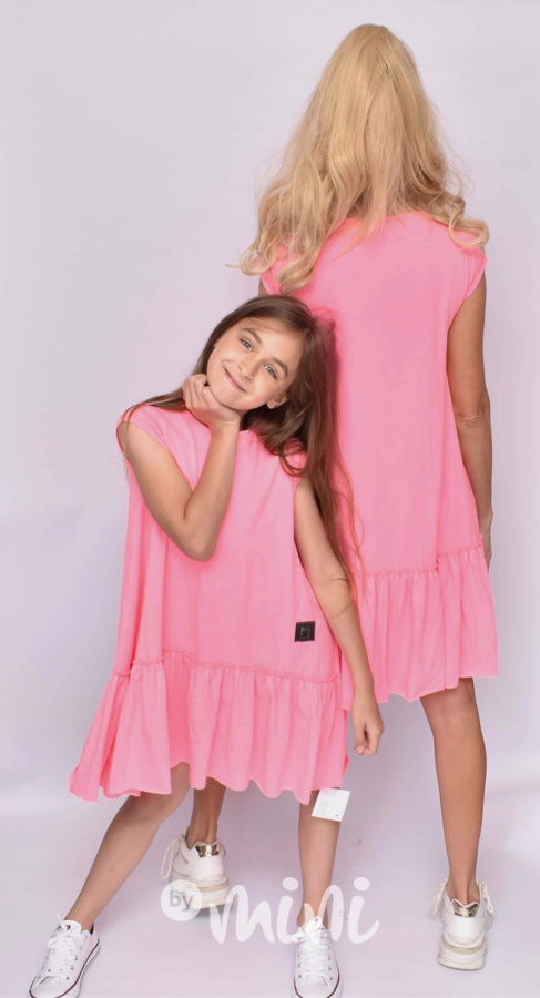 Neon pink oversize šaty *TOP*