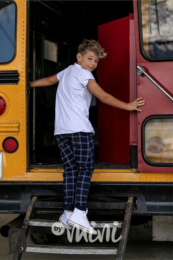 Bavlněná bílá košile s krátkým rukávem