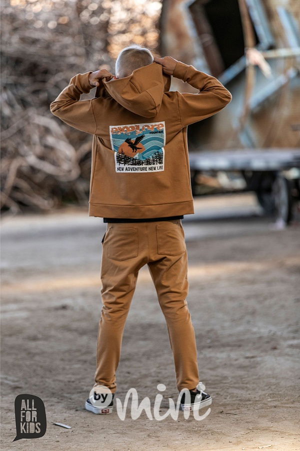 EXPLORE jogger tepláky mustard