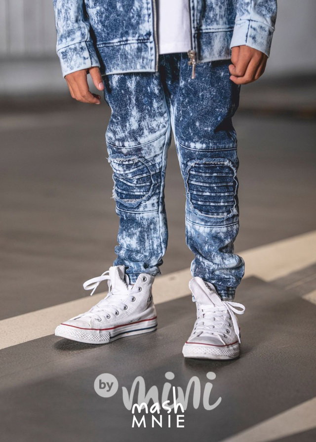 BRUSH acid wash jeansy blue *MashMnie*