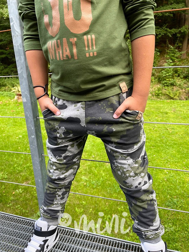 Tepláky wood army - BASIC