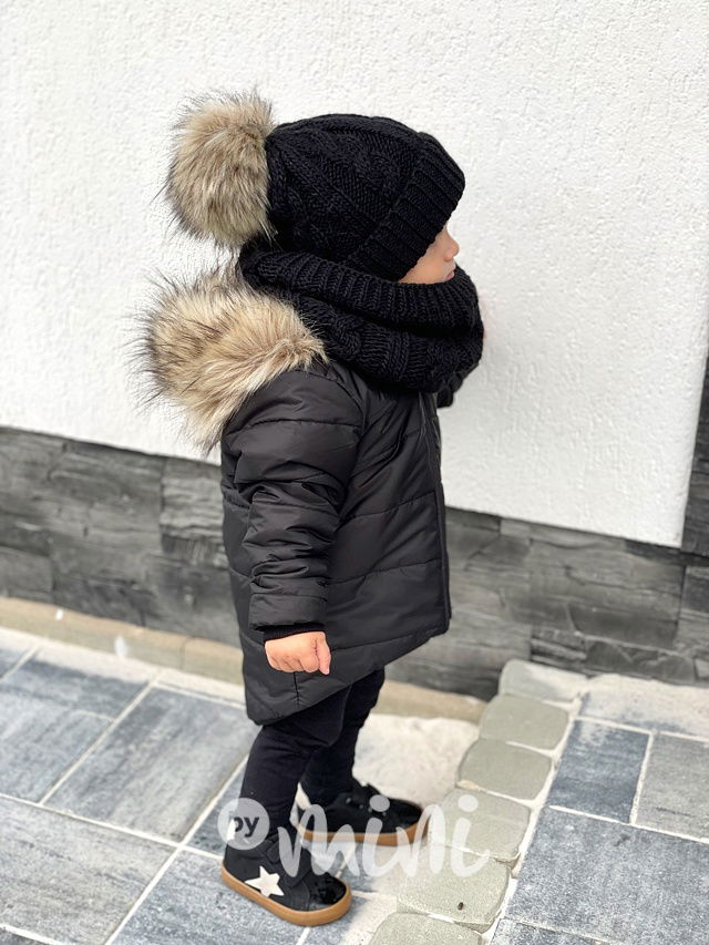 SUPER TERMO kulich + maxi nákrčník BLACK