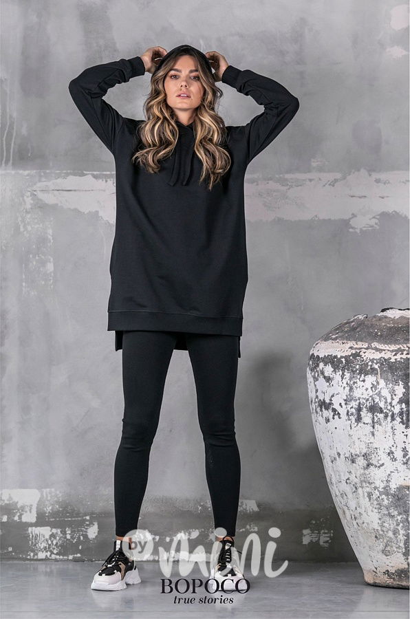 BOPOCO hoodie mikina black