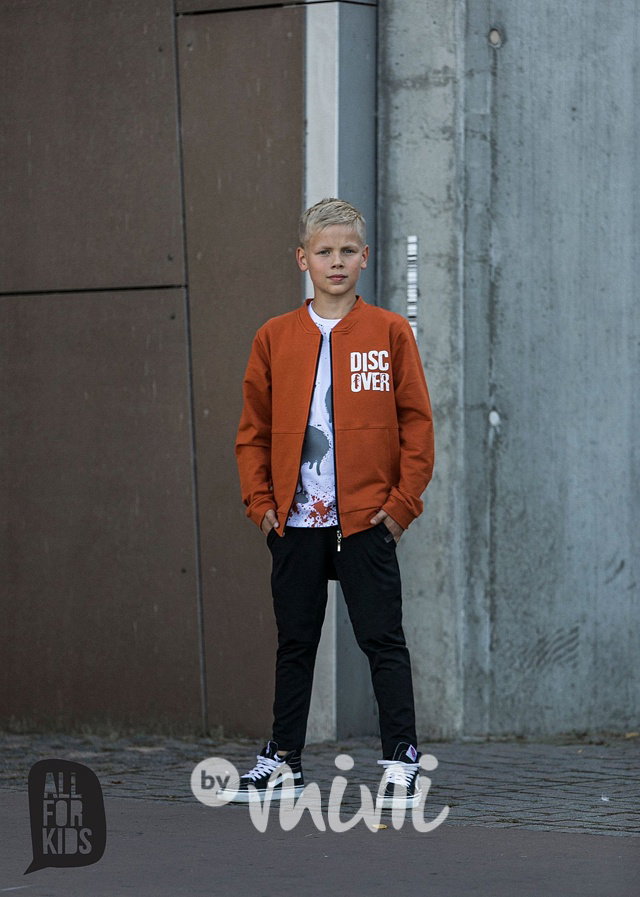 DISCOVER bomber mikina terracota
