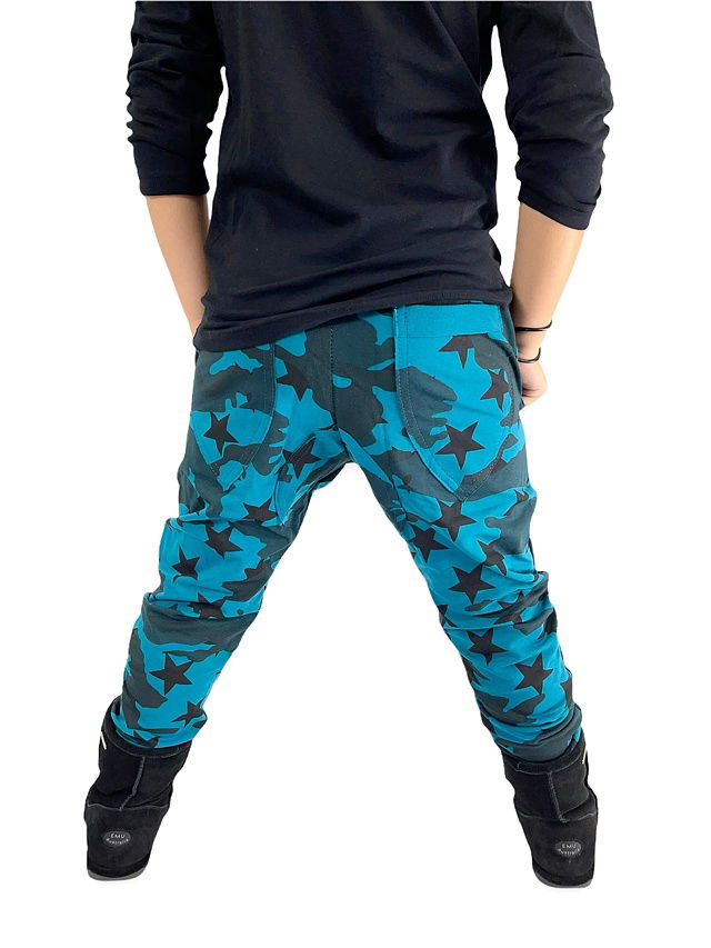 Tepláky petrol army star - BASIC