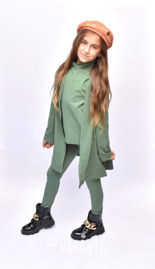 HIT 3-dílný bavlněný komplet khaki