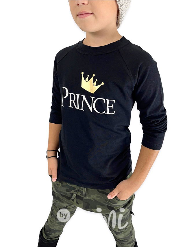 PRINCE triko s dlouhým rukávem black
