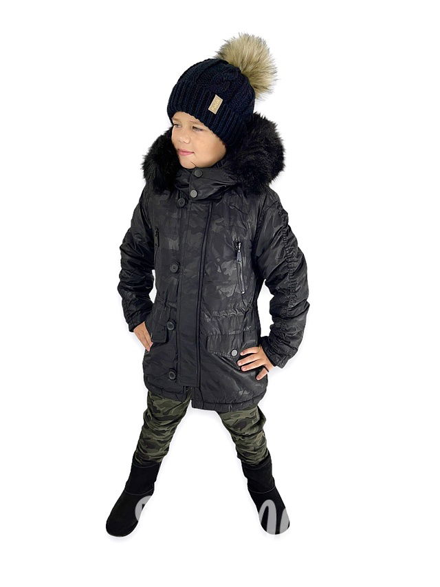 Zimní kabát dark army