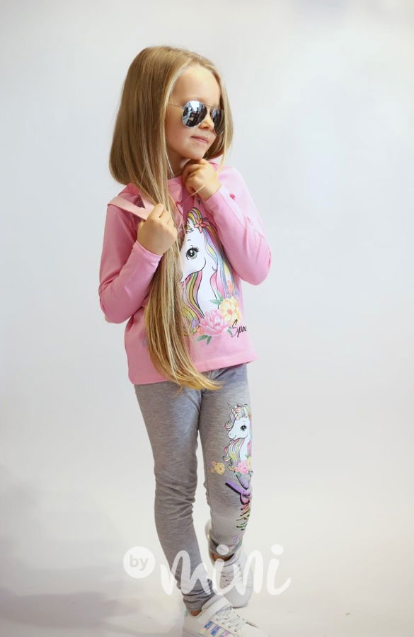 UNICORN set pink/grey