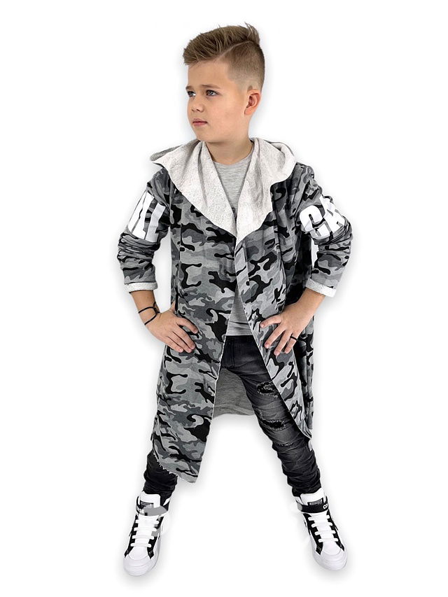 Army dlouhý plášť / kardigan