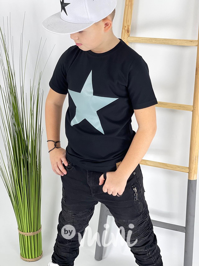 Biker jeans black