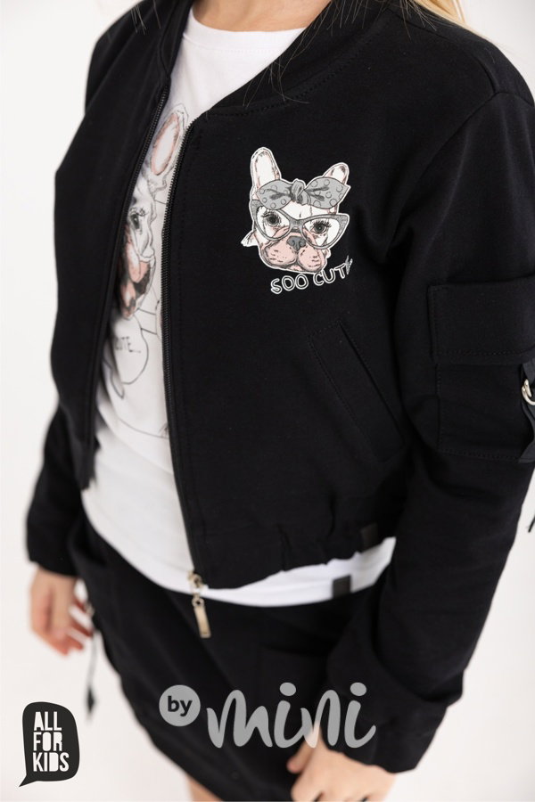 Buldoček bomber black