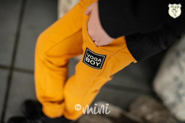 Voga boy bavlněné kalhoty yellow