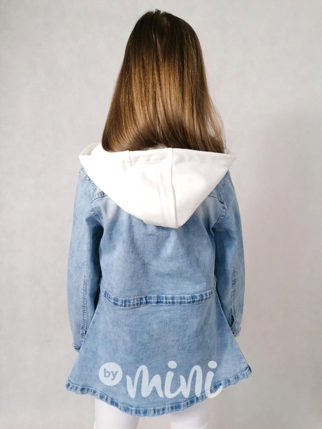 Jeans parka s odnímatelnou kapucí