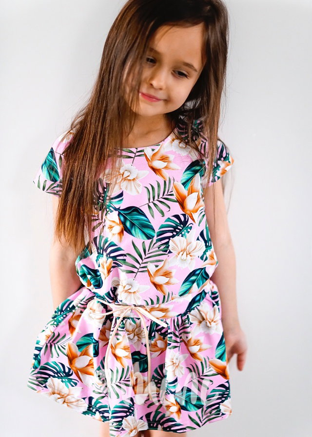 Lily Grey šaty Pink tropic
