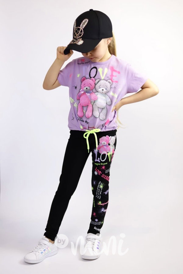 Teddies set lila