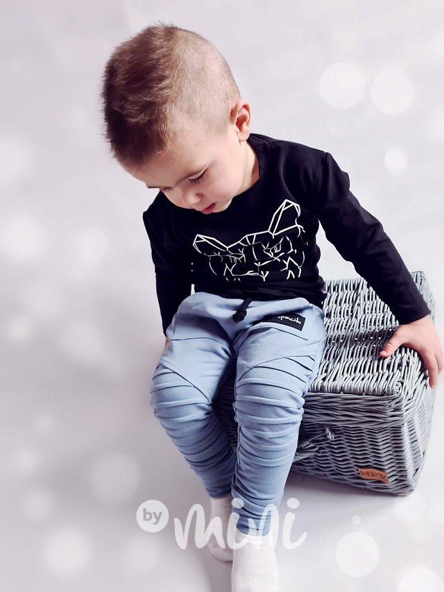 DESPACITO biker tepláky laguna blue