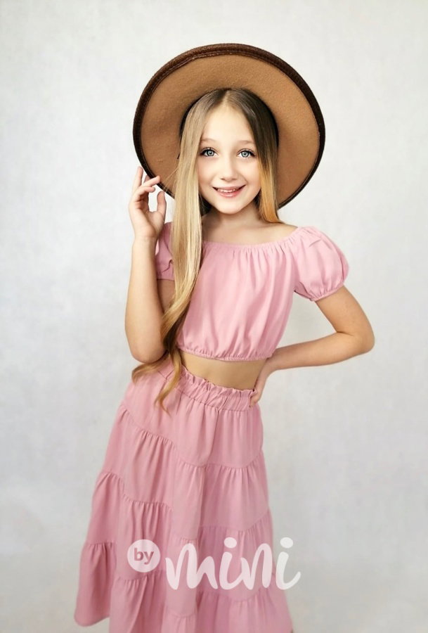 Letní boho set růžový
