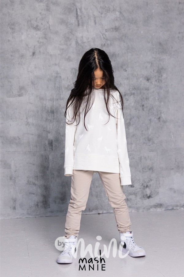 WOLF SOUL puff mikina cream