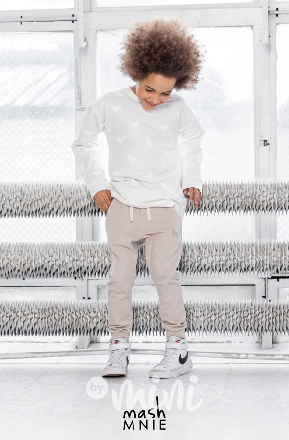 WOLF SOUL jogger tepláky beige *MashMnie*
