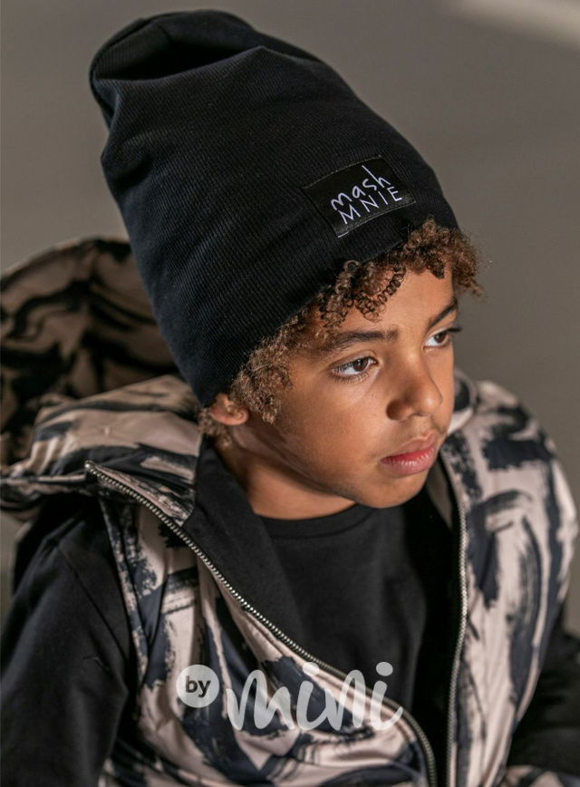 MASH MNIE žebrovaná čepice černá