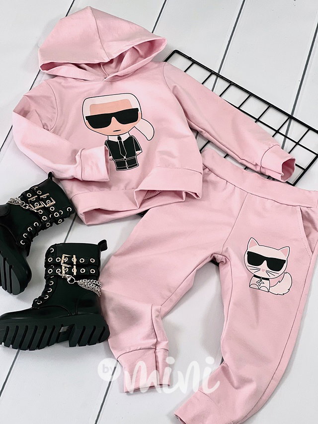 Tepláková souprava Karlík pink