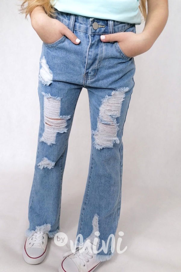 Ripped jeans zvonáče