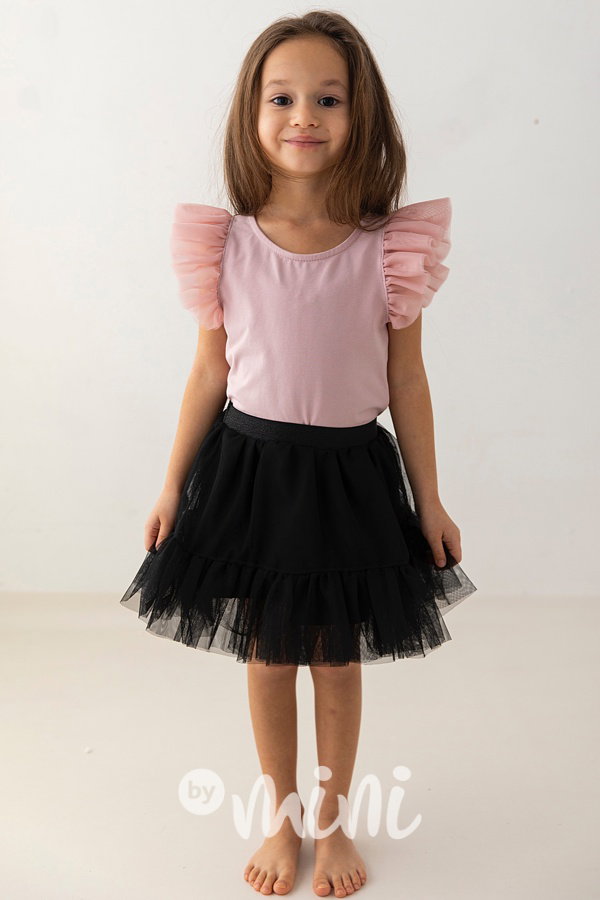 Black maxi tutu sukně Lily Grey