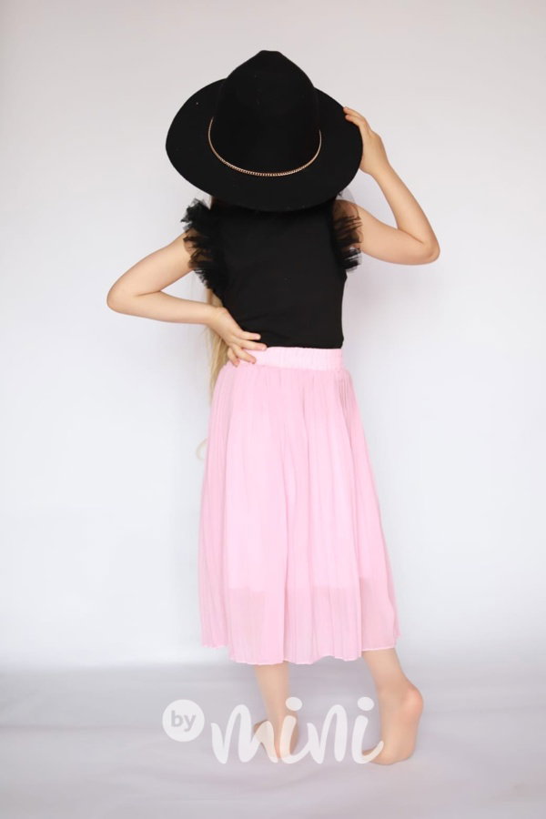 Plisovaná MIDI sukně pink
