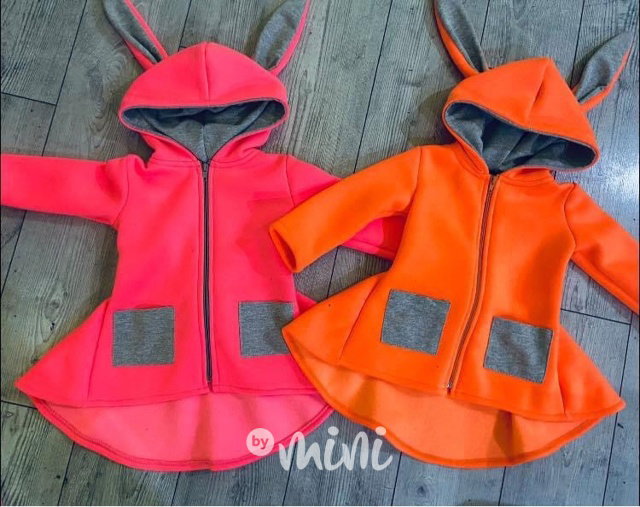 Bunny mikča warm neon oranžová