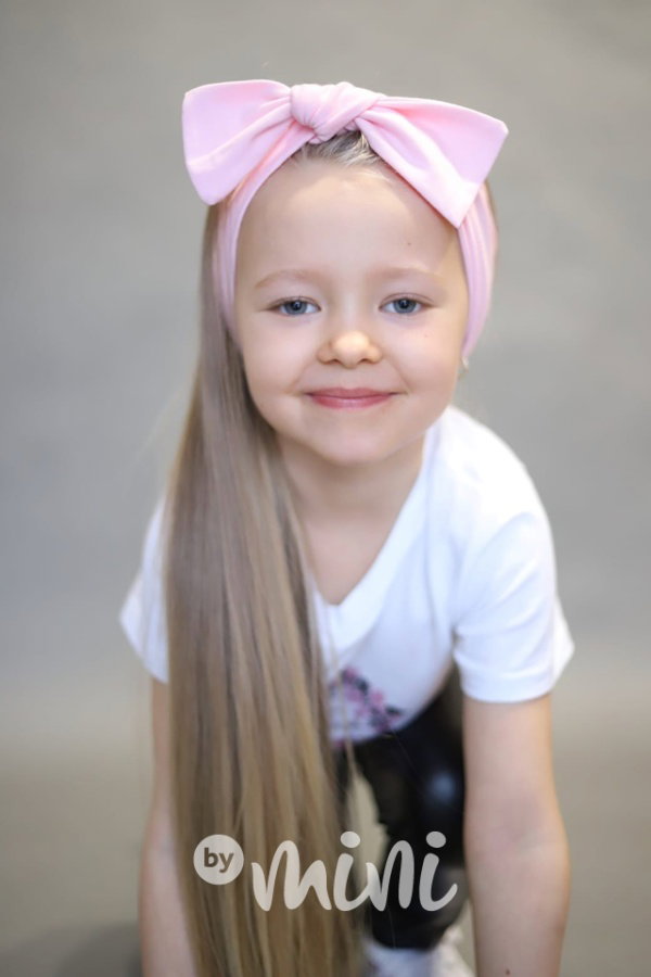 Barbie pink maxi stretch čelenka s mašličkou