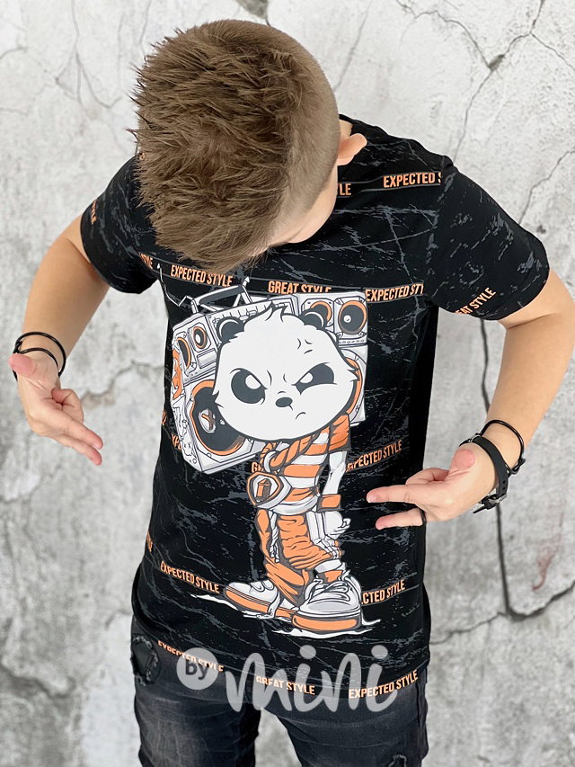 Bad panda triko black