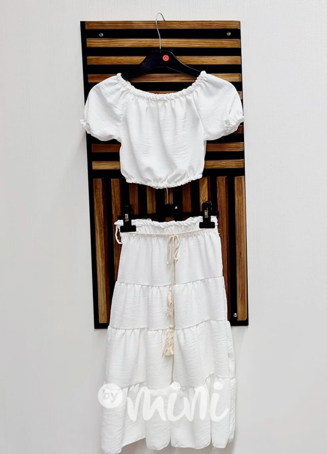 Letní boho set bílý