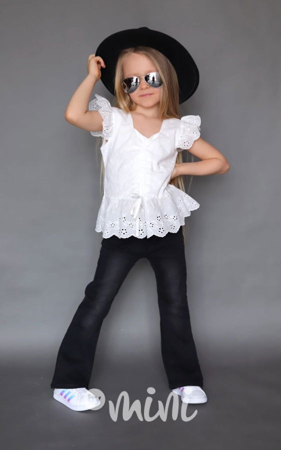 Black jeans zvonáče