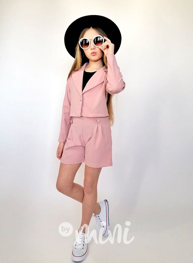 Elegant shorts set pink