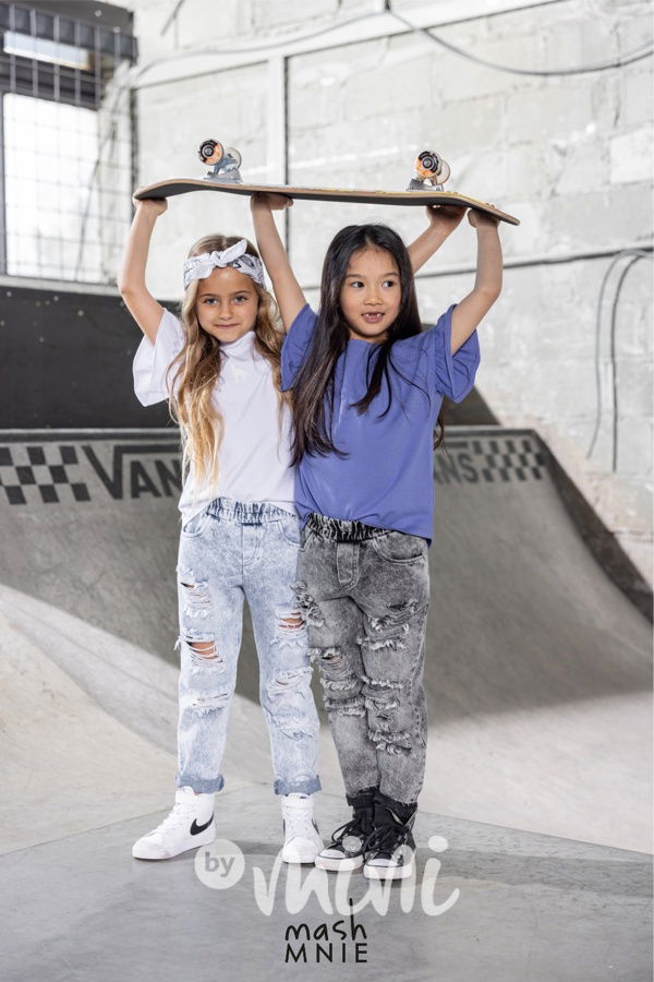 Mash Mnie ripped jeans blue