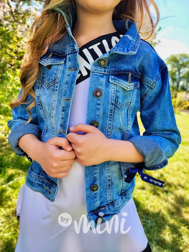 PREMIUM jeans bunda se zdobením