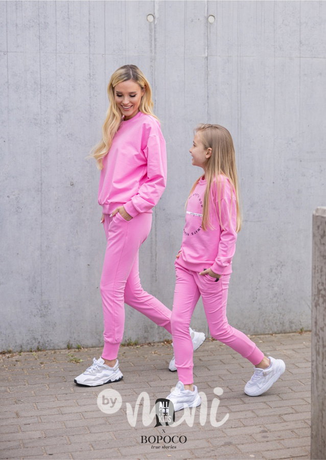 Mini me mikina růžová