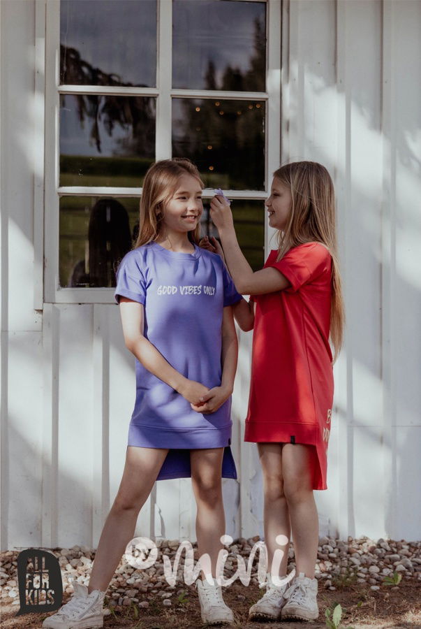 Mikinová tunika VIBES lila