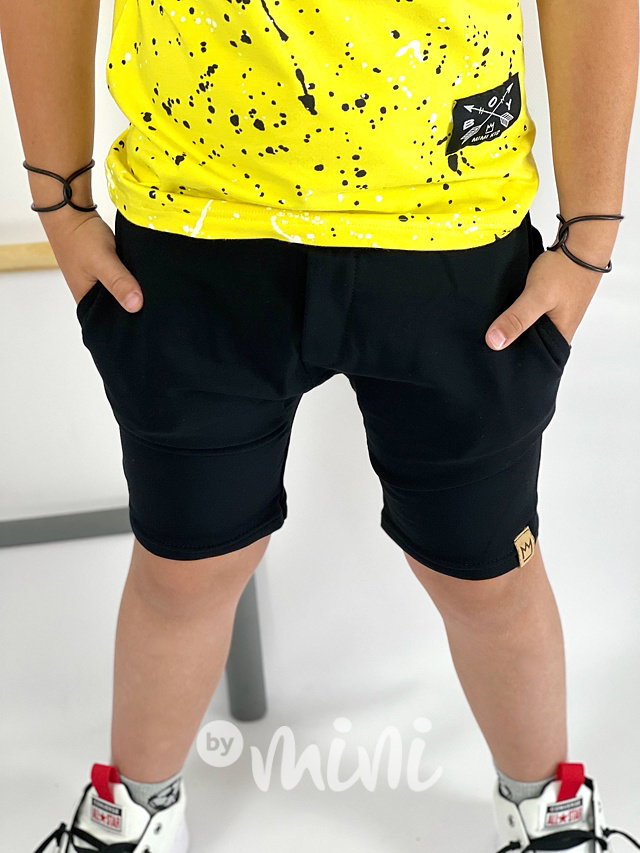 BASIC černé bavlněné kraťasy
