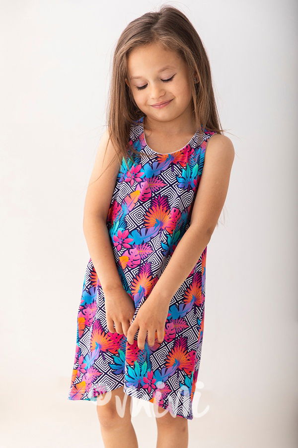 Dětské letní šaty bez rukávů