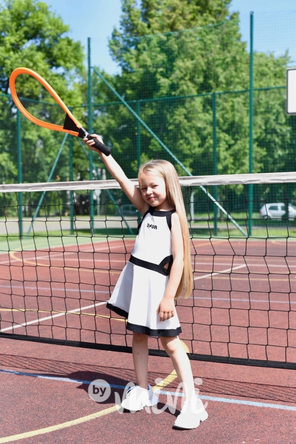 Lady D šaty white/black