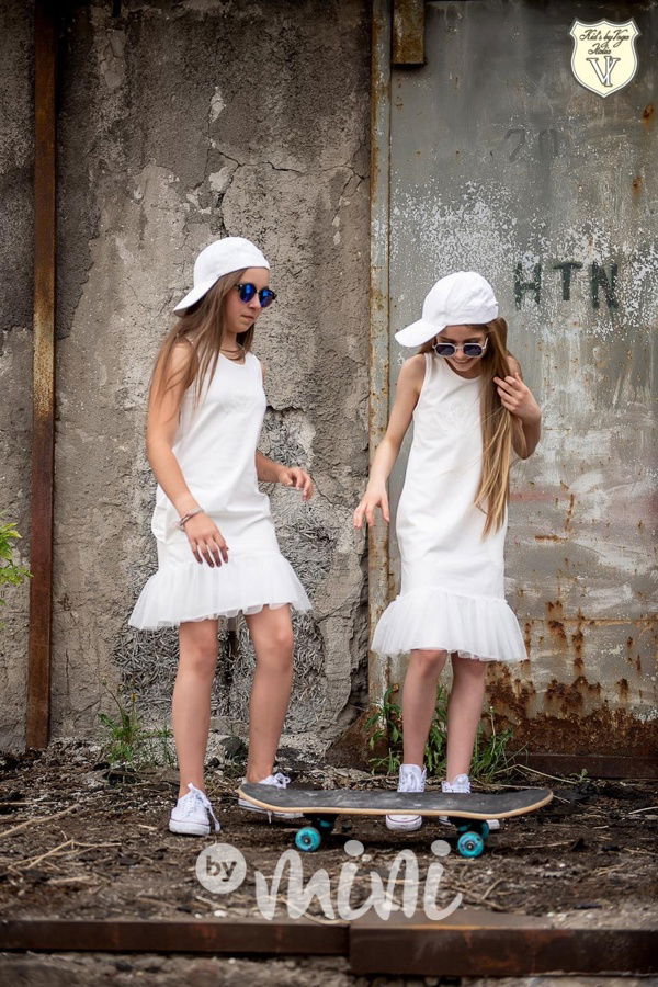 Voga tunika s tylem white