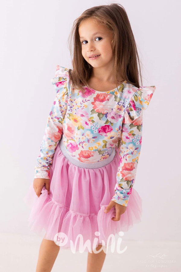 Candy pink maxi tutu sukně Lily Grey