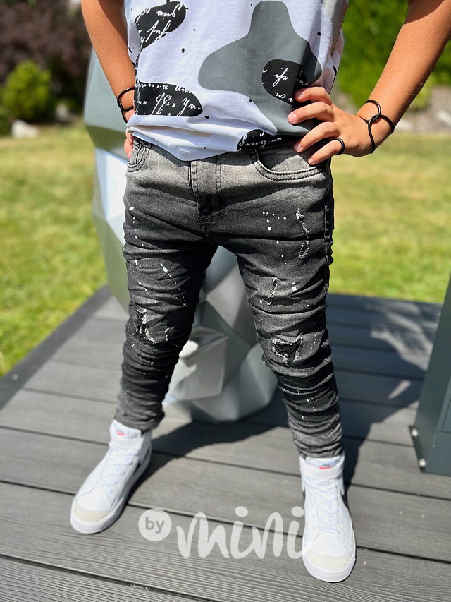 Ripped jeans s mačkaným efektem Kylian